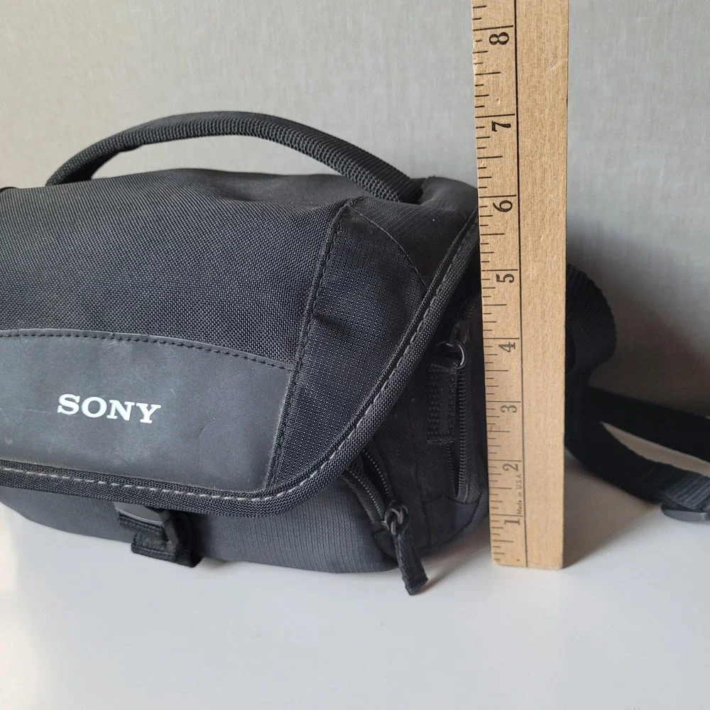 Sony Camera Bag & BC-TRW Charger Unisex OS Black Good Padded Shoulder Case Tech